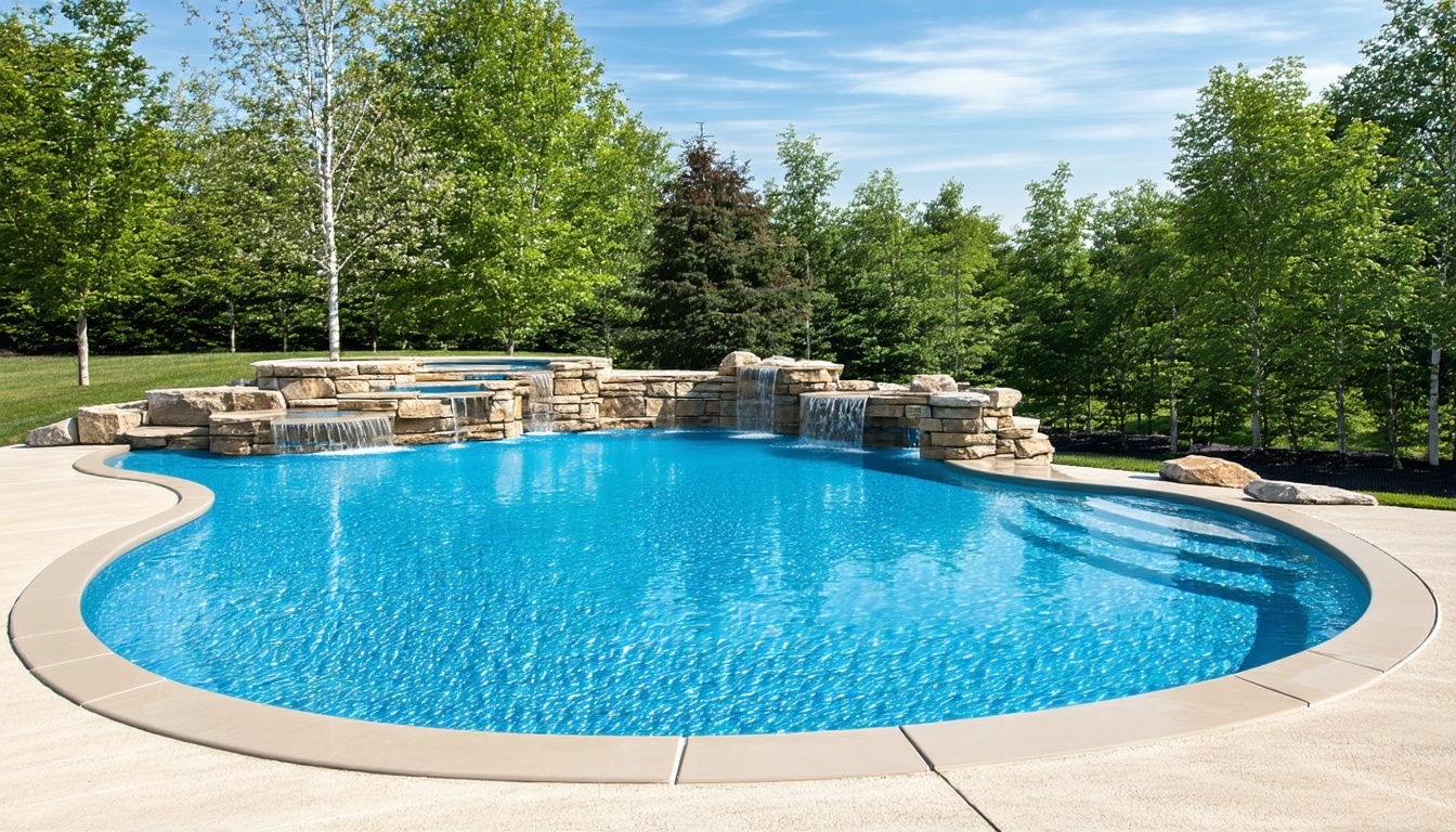 Concrete pool installation demonstrating versatility and customization